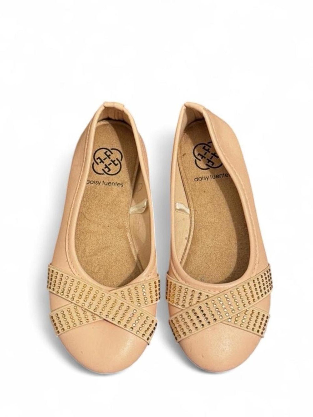 Girls Daisy Fuentes Blush 
Pink Ballet Flats Size 13